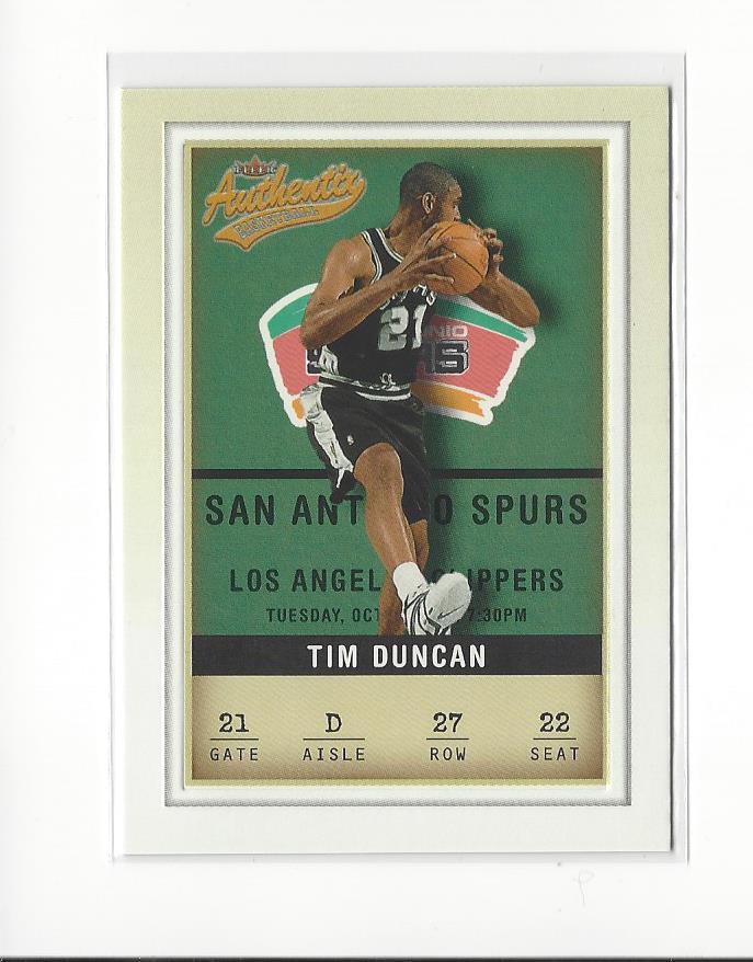 Tim Duncan cards (1998-2016) Spurs - You Choose - Bild 80 von 294