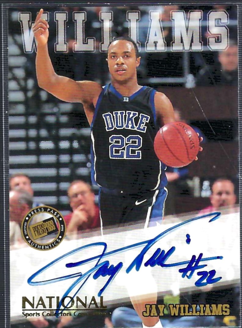 2002 Press Pass Autographs #NNO Jay Williams SPEC/2002 National Convention