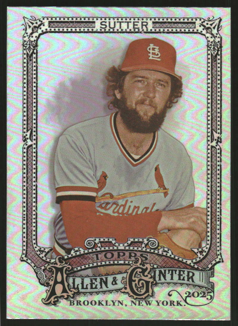 2025 Topps Allen and Ginter Silver Portrait #313 Bruce Sutter SP