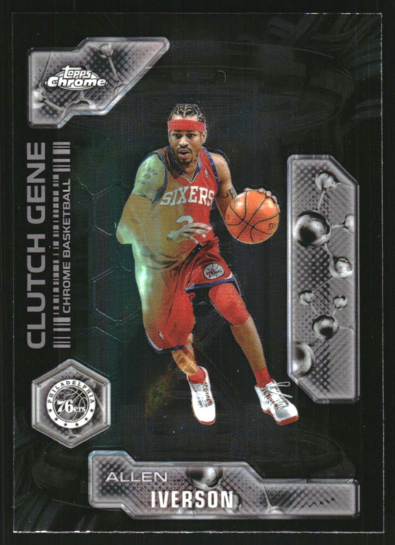 2025-26 Topps Chrome Clutch Gene #CG29 Allen Iverson on Fanatics