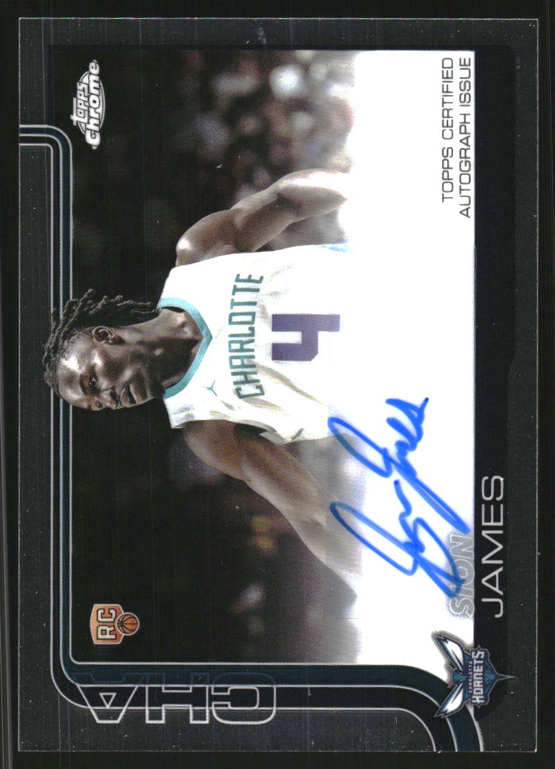 2025-26 Topps Chrome Rookie Autographs #TCARSJ Sion James Auto