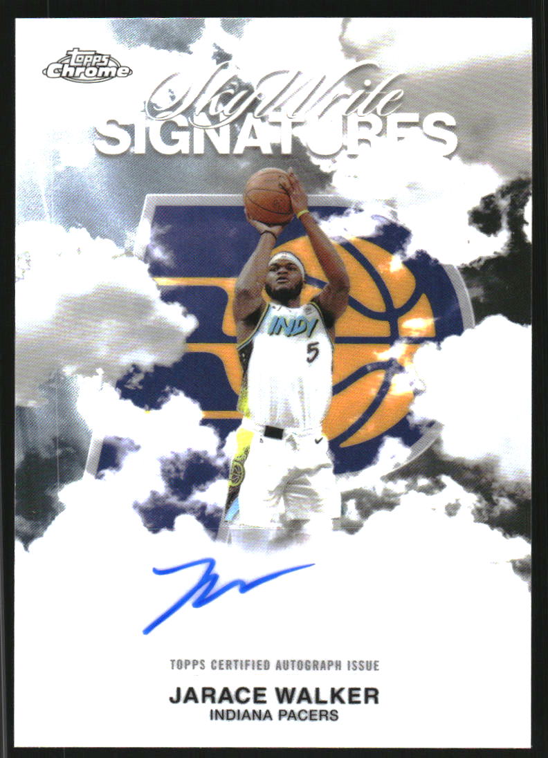 2025-26 Topps Chrome Sky Write Autographs #SWSJW Jarace Walker Auto