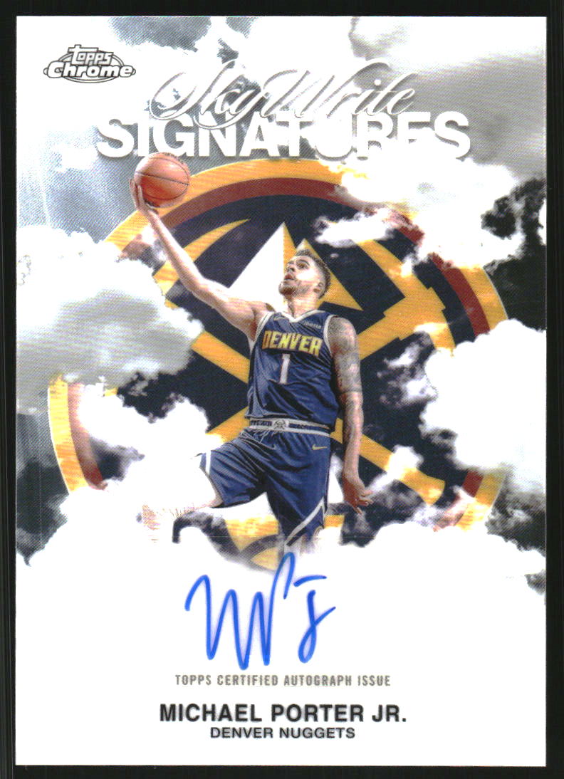 2025-26 Topps Chrome Sky Write Autographs #SWSMPJ Michael Porter Jr. Auto