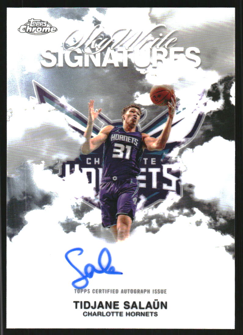 2025-26 Topps Chrome Sky Write Autographs #SWSTS Tidjane Salaun Auto