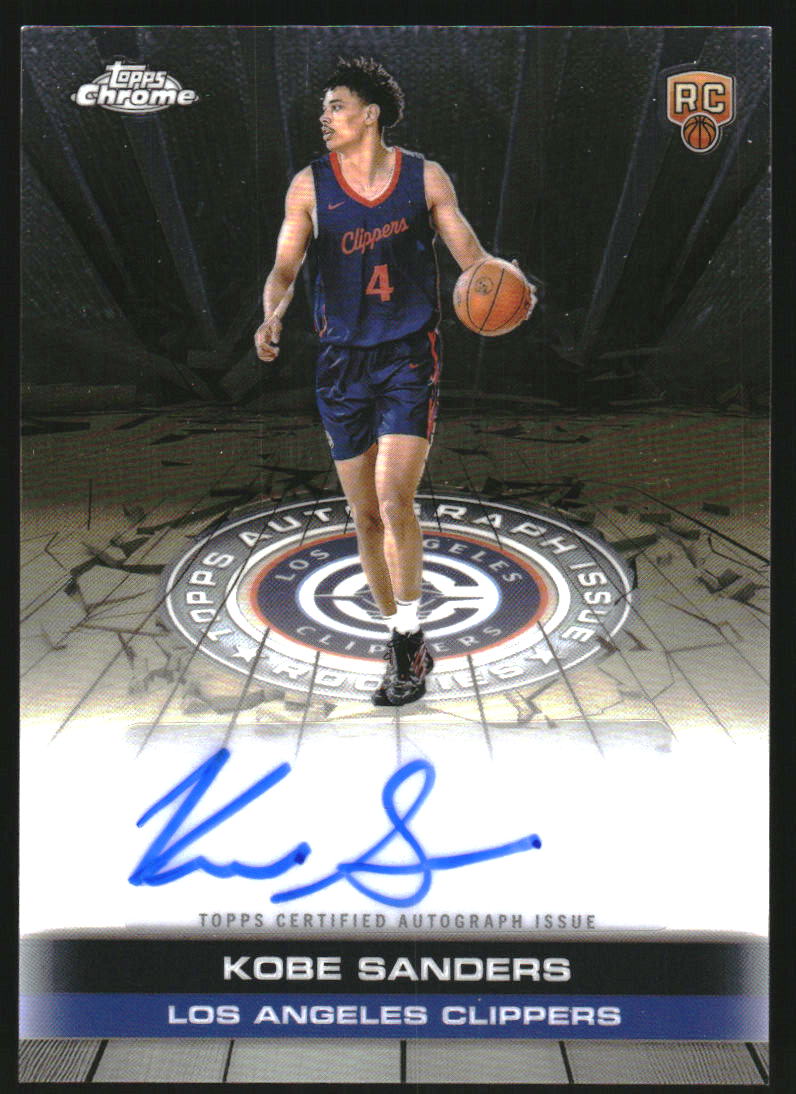 2025-26 Topps Chrome Autograph Issue Rookies #TAIRKS Kobe Sanders Auto