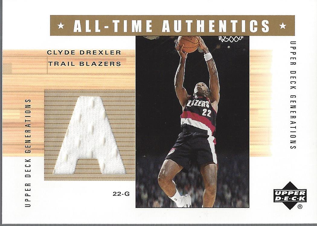 2002-03 Upper Deck Generations All-Time Authentics #CDA Clyde Drexler
