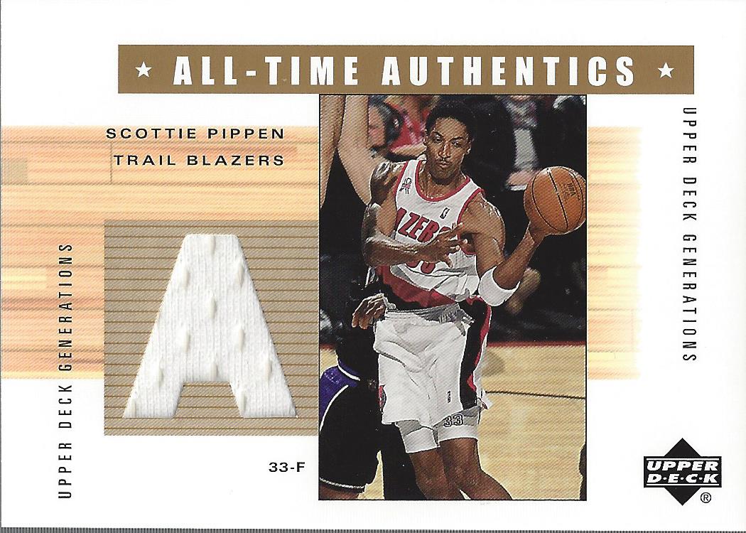 2002-03 Upper Deck Generations All-Time Authentics #SPA Scottie Pippen