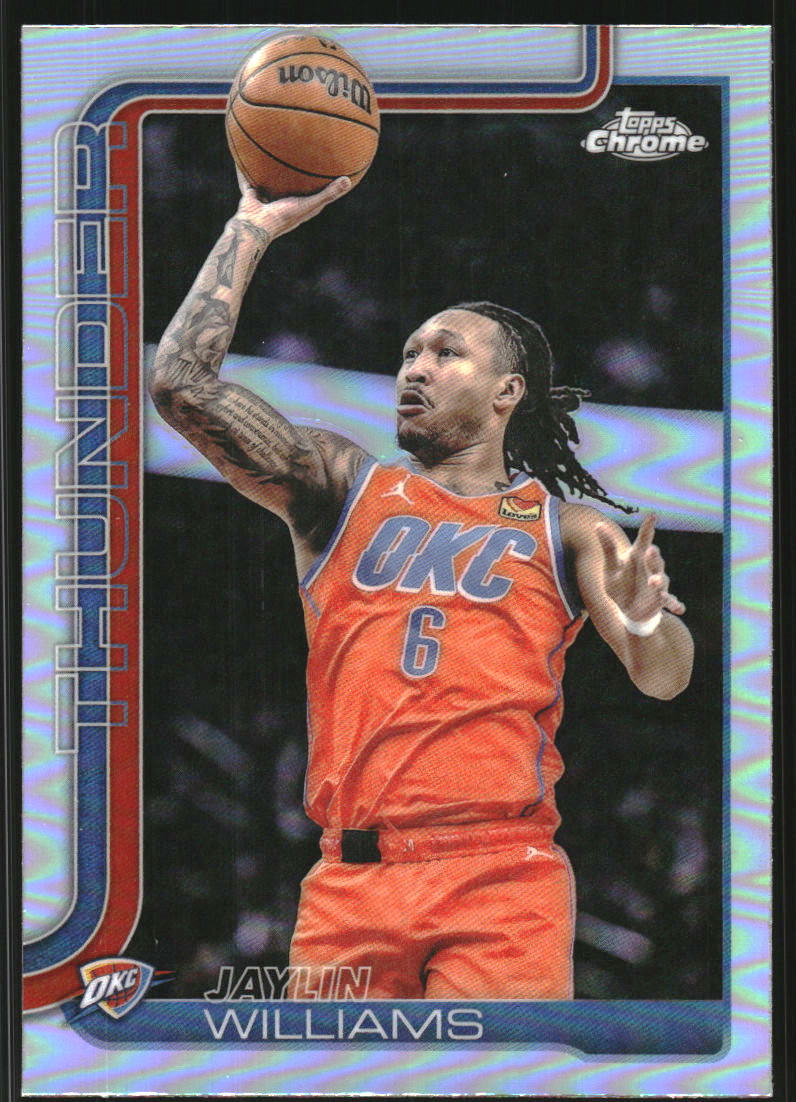 2025-26 Topps Chrome Refractors #105 Jaylin Williams