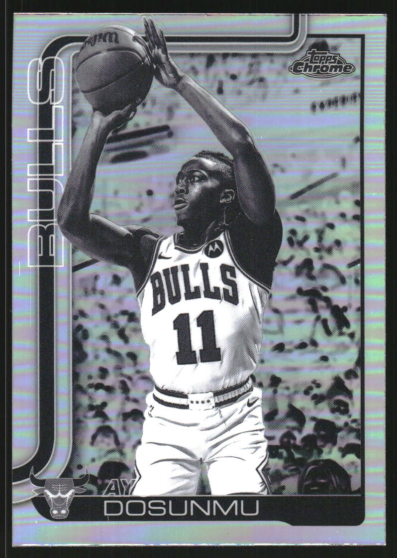 2025-26 Topps Chrome Negative Refractors #95 Ayo Dosunmu