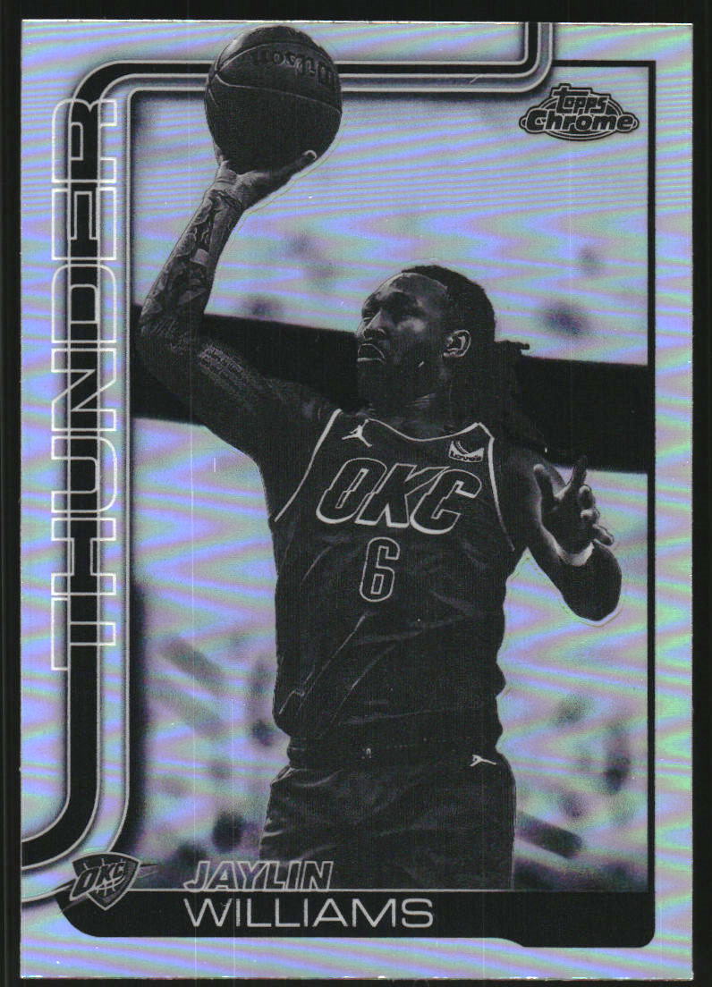 2025-26 Topps Chrome Negative Refractors #105 Jaylin Williams
