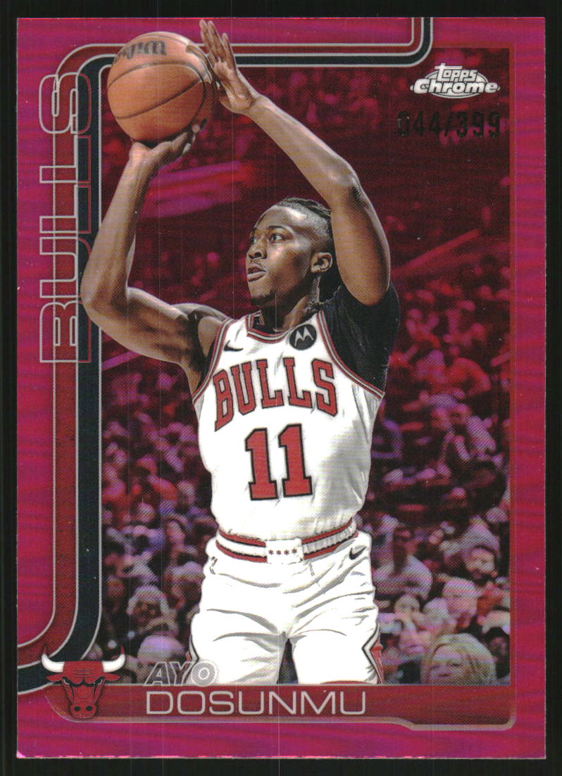 2025-26 Topps Chrome Magenta Refractors #95 Ayo Dosunmu /399
