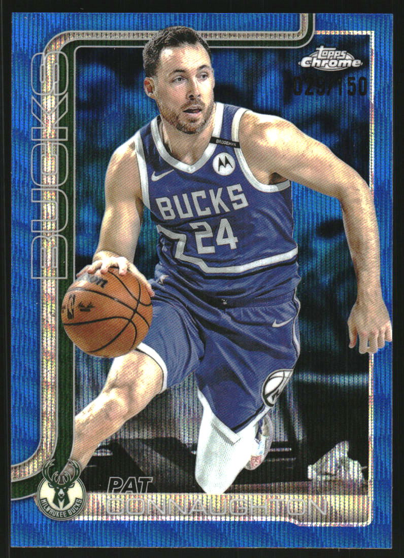 2025-26 Topps Chrome Blue Wave Refractors #190 Pat Connaughton /150