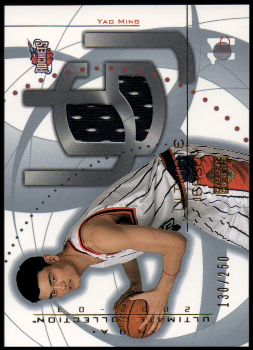 2002-03 Ultimate Collection Jerseys #YM Yao Ming