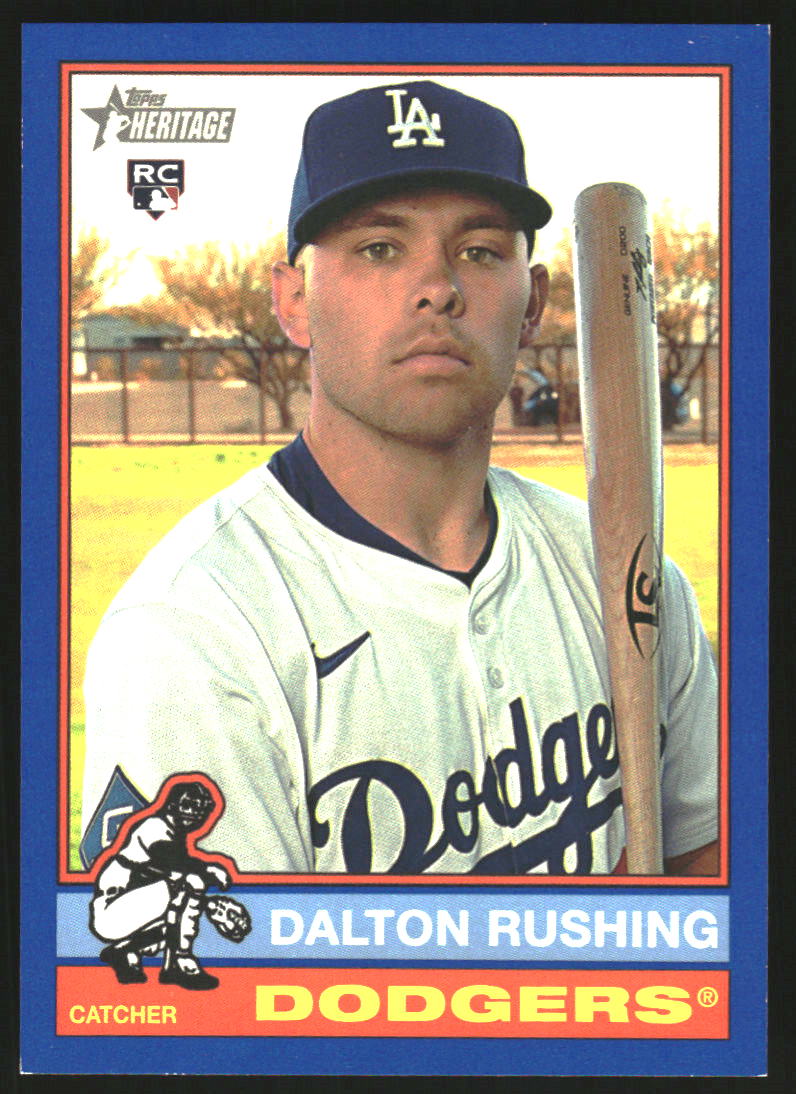 2025 Topps Heritage Dark Blue Border #702 Dalton Rushing SP