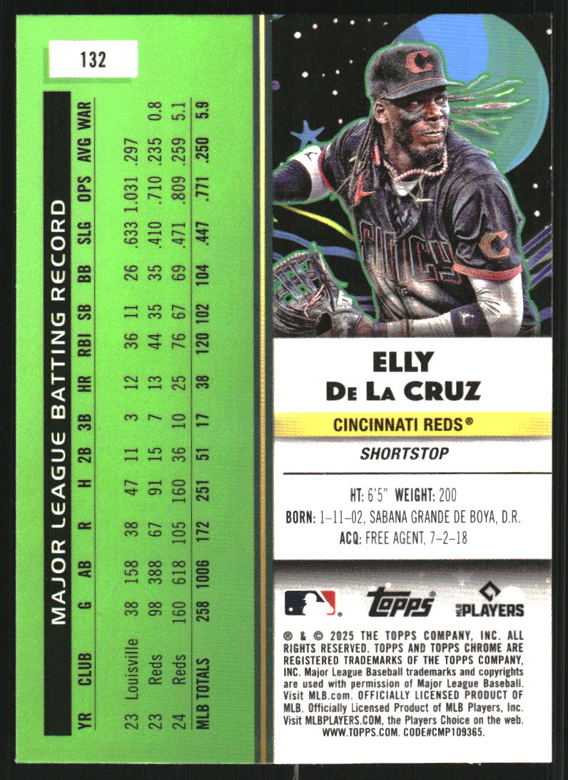2025 Topps Cosmic Chrome #132 Elly De La Cruz
