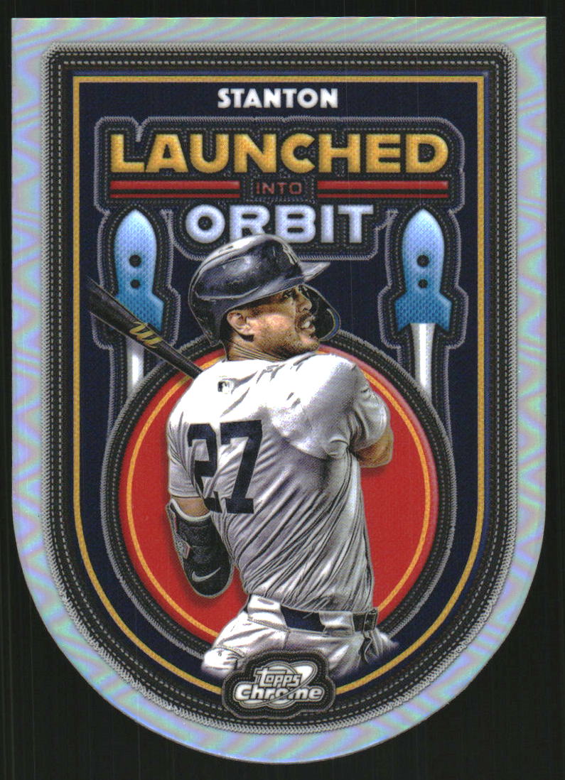 2024 Topps Chrome Blue RayWave Refractors #275 Giancarlo Stanton