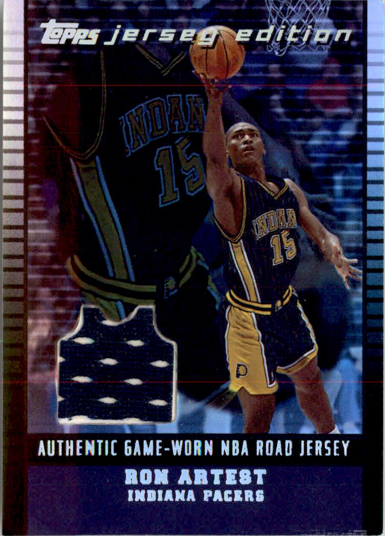 2002-03 Topps Jersey Edition Black #JERAO Ron Artest R