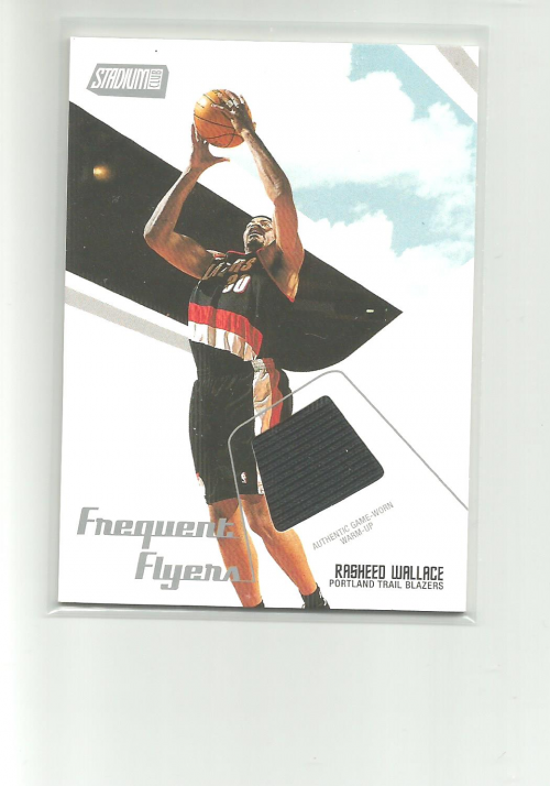 2002-03 Stadium Club Frequent Flyers Relics #FFRW Rasheed Wallace/350