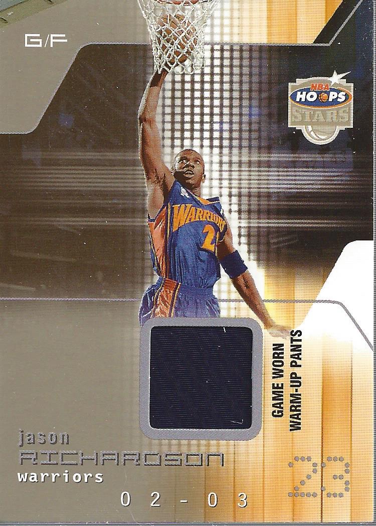 2002-03 Hoops Stars Superstars Game-Used #JR Jason Richardson Pants