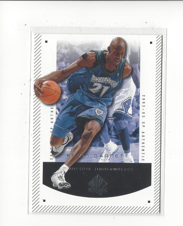 2002-03 SP Authentic #48 Kevin Garnett