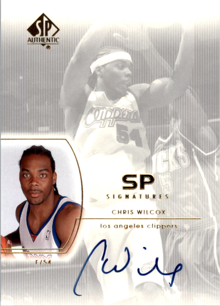 2002-03 SP Authentic SP Signatures #CW Chris Wilcox