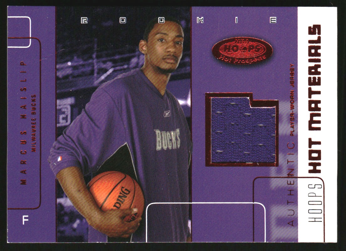 2002-03 Hoops Hot Prospects Red Hot Materials #41 Marcus Haislip