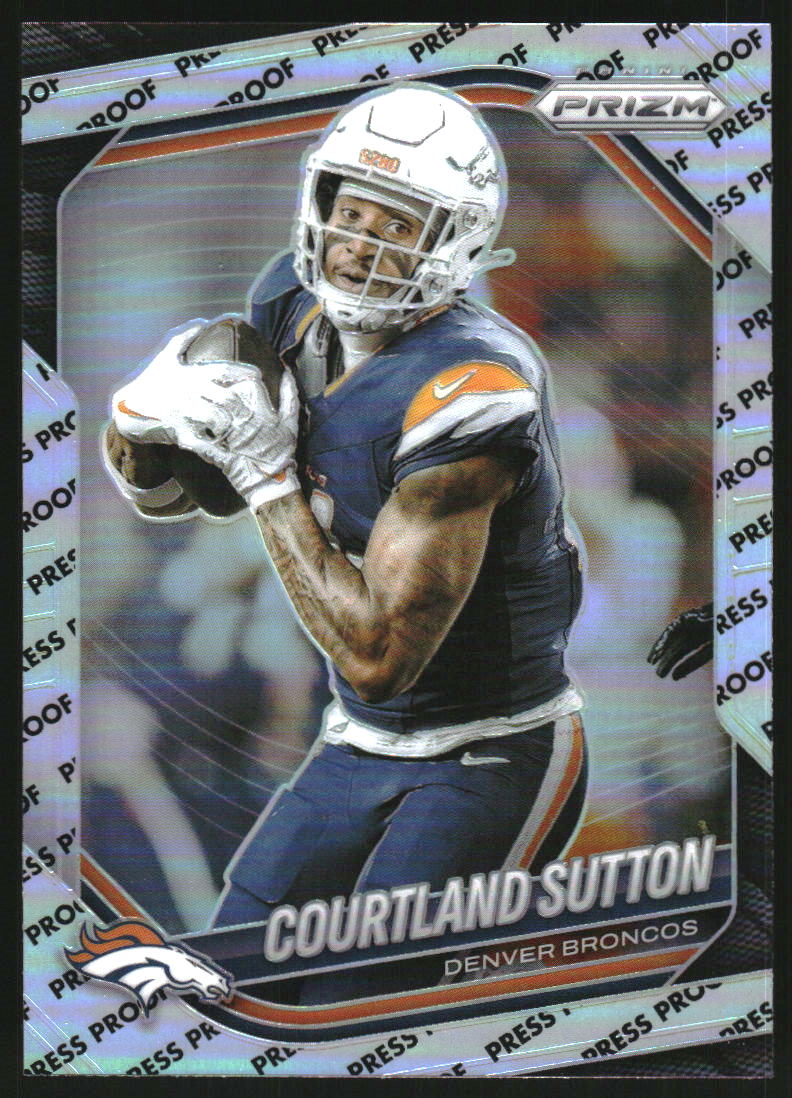 2025 Panini Prizm Football Press Proof Courtland Sutton #163