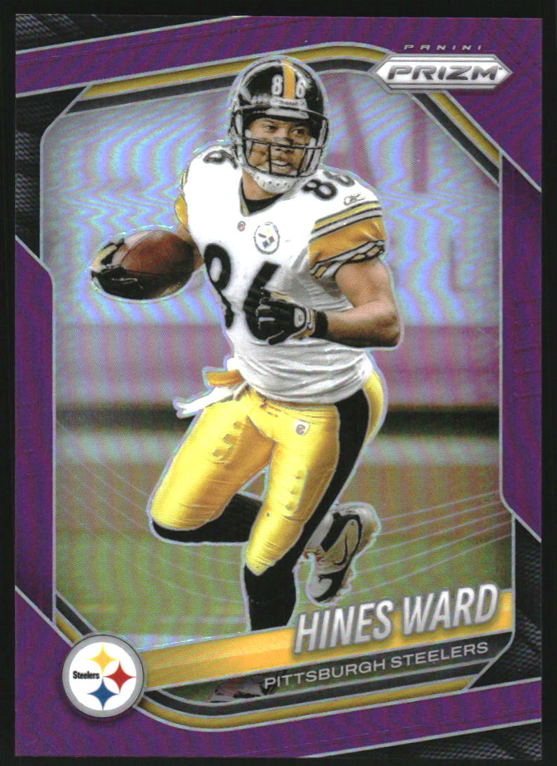 2025 Panini Prizm Prizms Purple #102 Hines Ward /125