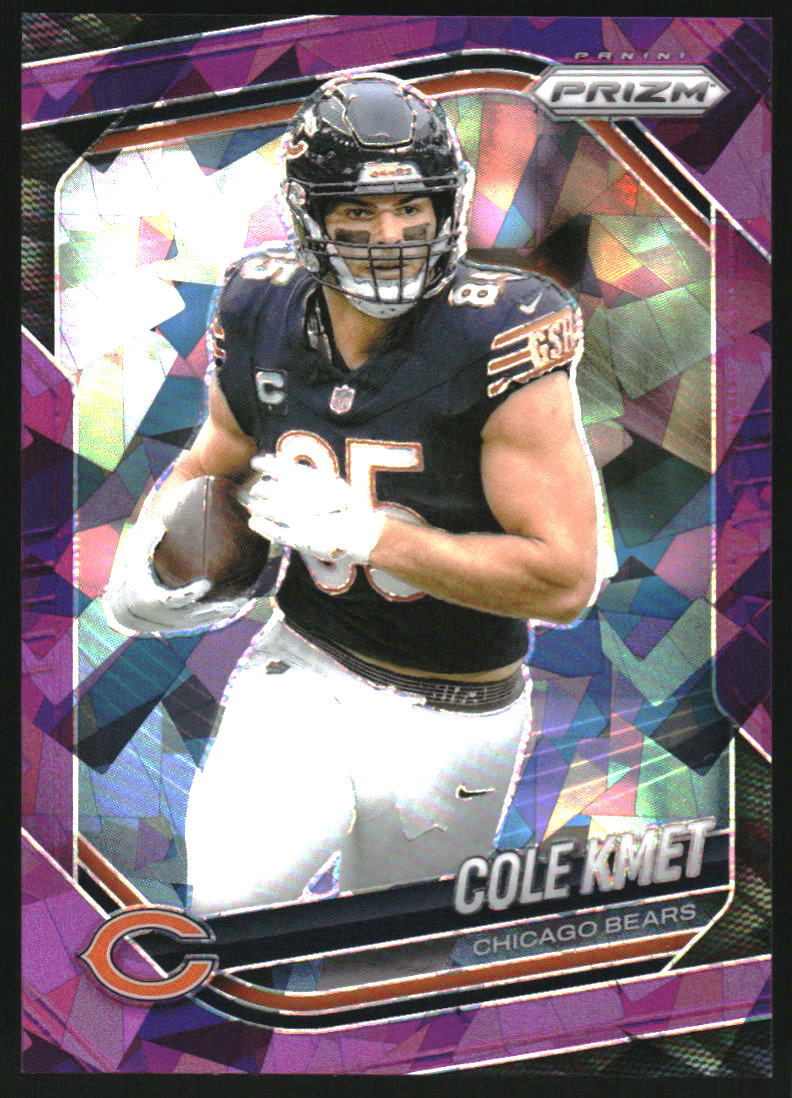 2025 Panini Prizm Prizms Purple Ice #112 Cole Kmet /225