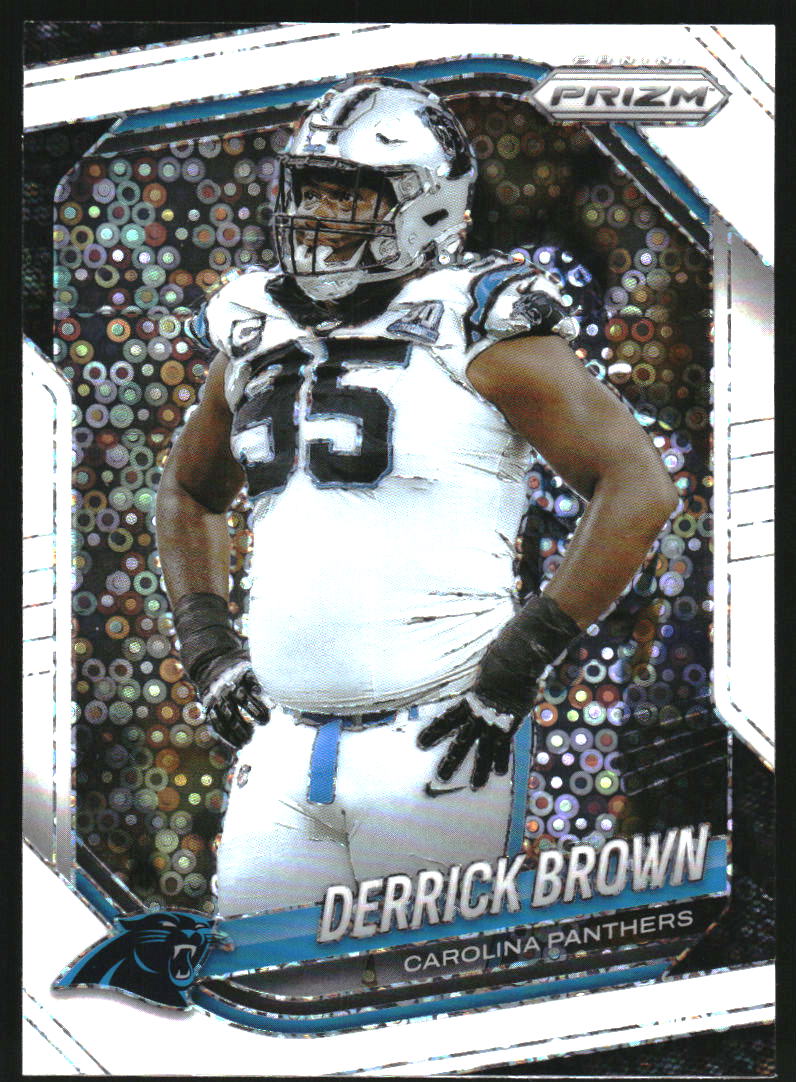 2025 Panini Prizm Prizms White Disco #76 Derrick Brown
