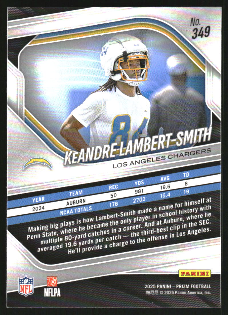 2025 Panini Prizm #349 KeAndre Lambert-Smith RC
