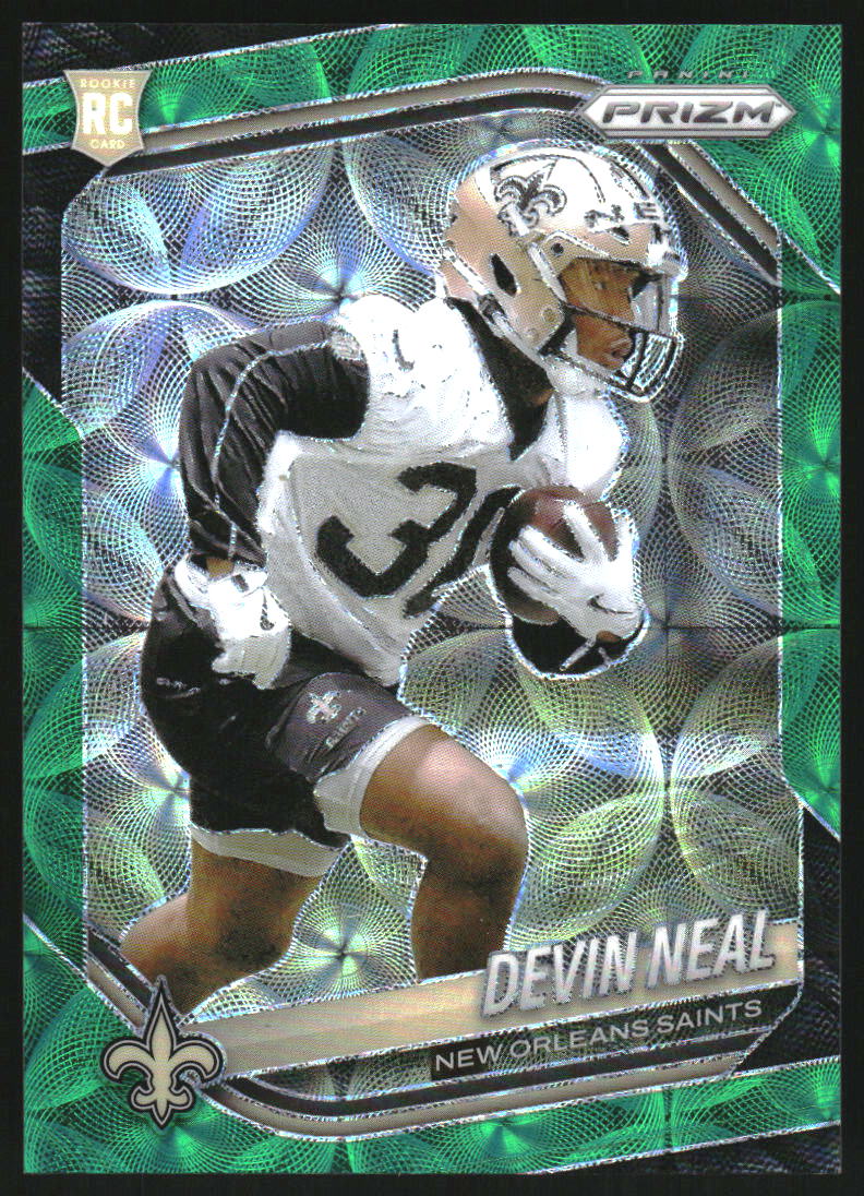 2025 Panini Prizm Prizms Green Scope #393 Devin Neal /75