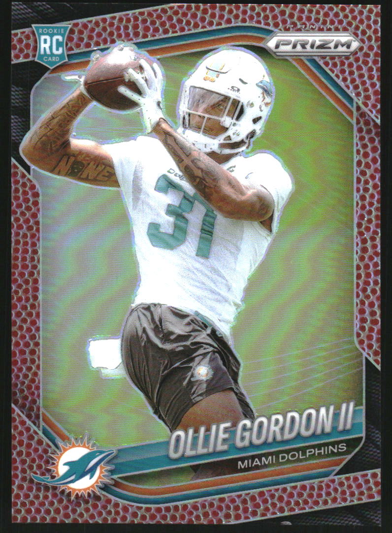 2025 Panini Prizm Prizms Pigskin #333 Ollie Gordon II /180