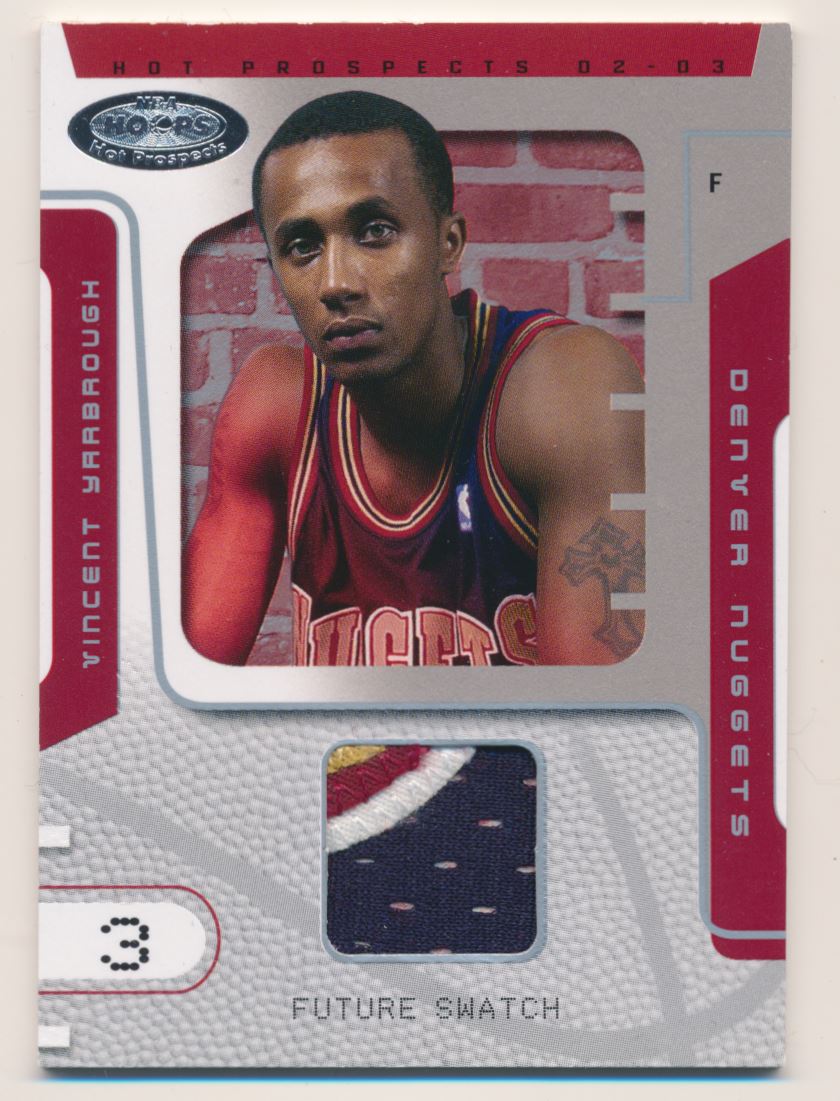2002-03 Hoops Hot Prospects #87 Vincent Yarbrough JSY RC