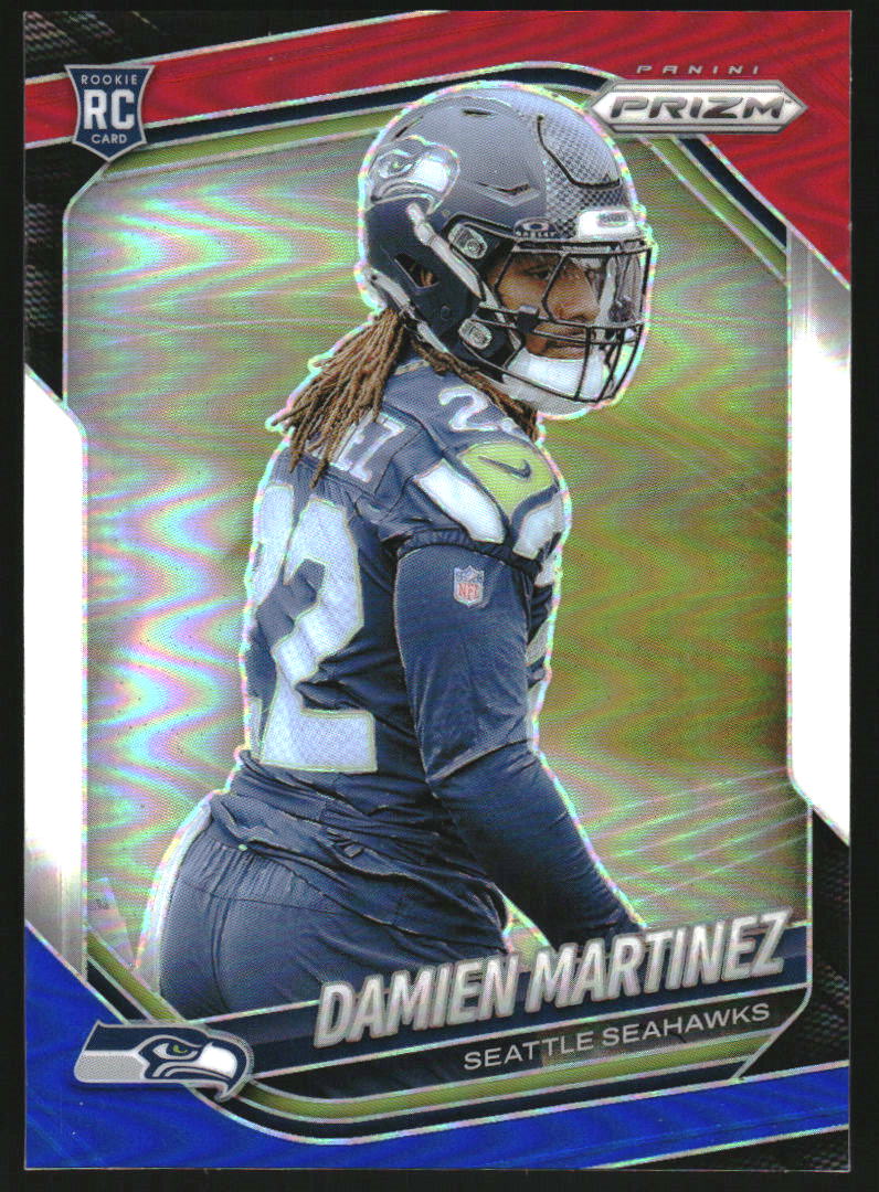 2025 Panini Prizm Prizms Red White and Blue #373 Damien Martinez