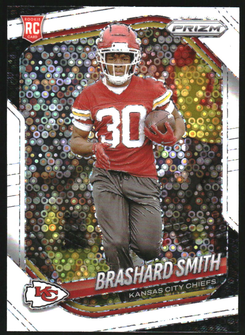 2025 Panini Prizm Prizms White Disco #308 Brashard Smith