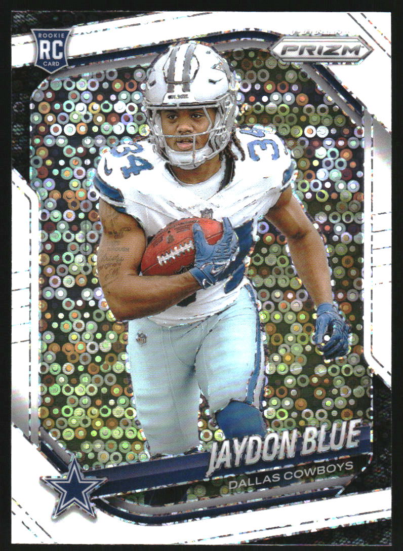 2025 Panini Prizm Prizms White Disco #325 Jaydon Blue
