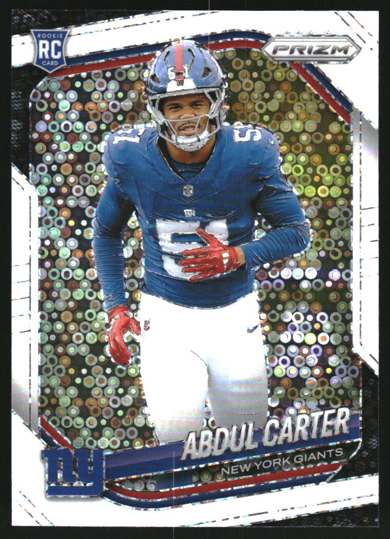 2025 Panini Prizm Prizms White Disco #394 Abdul Carter