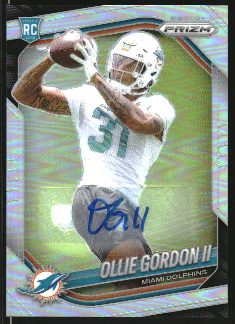 2025 Panini Prizm Autographs Prizms Silver #333 Ollie Gordon II