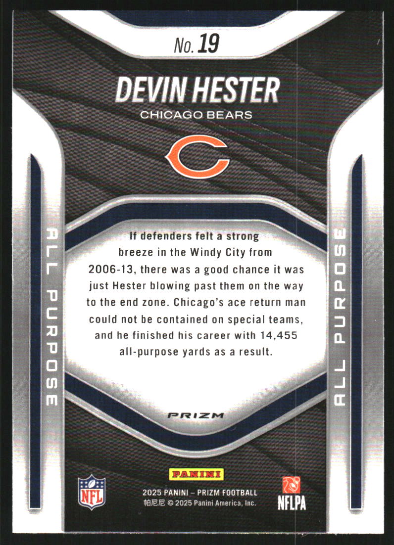 2025 Panini Prizm All Purpose Prizms No Huddle #19 Devin Hester