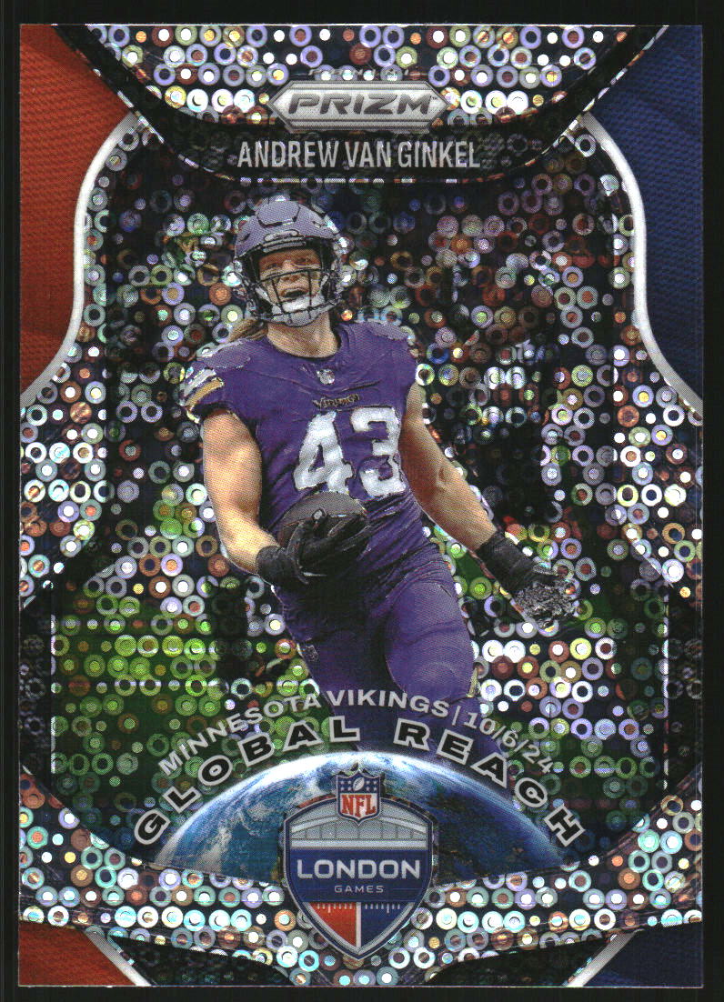 2025 Panini Prizm Global Reach Prizms No Huddle #3 Andrew Van Ginkel