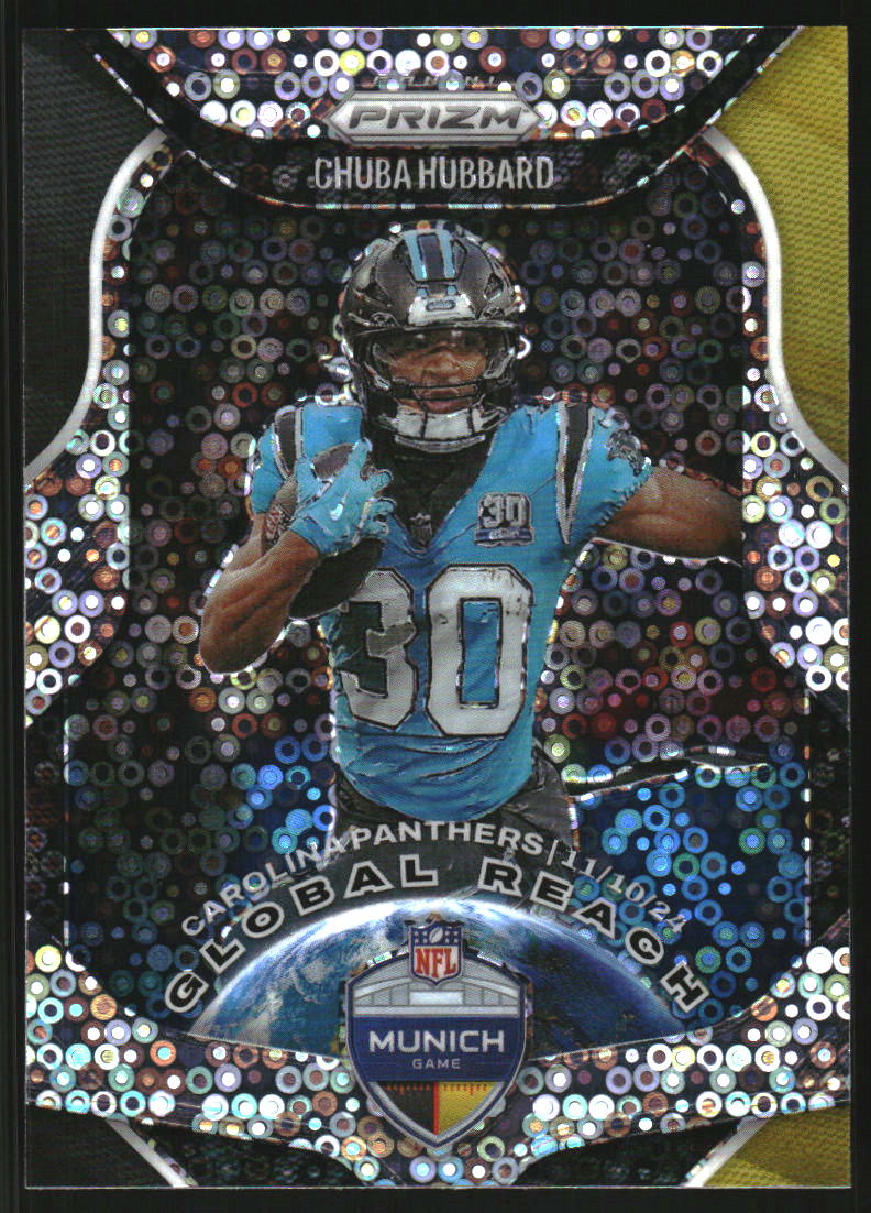2025 Panini Prizm Global Reach Prizms No Huddle #9 Chuba Hubbard