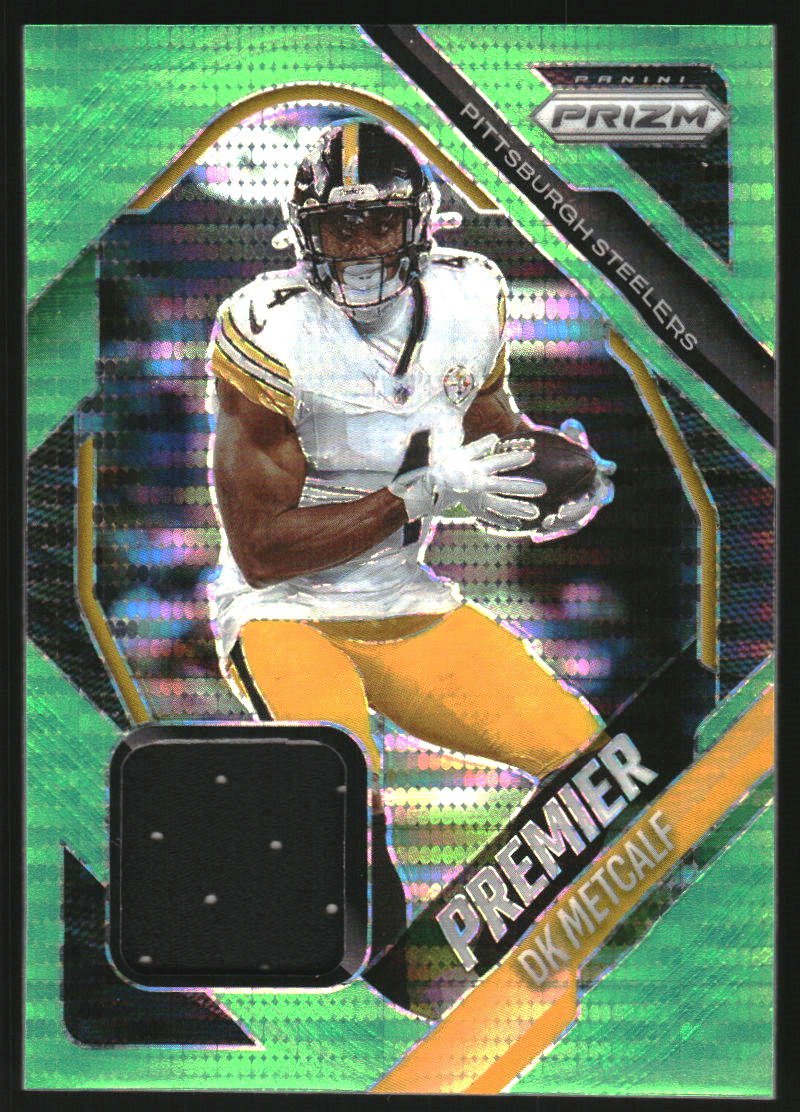 2025 Panini Prizm Premier Jerseys Prizms Neon Green Pulsar #41 D.K. Metcalf Jersey