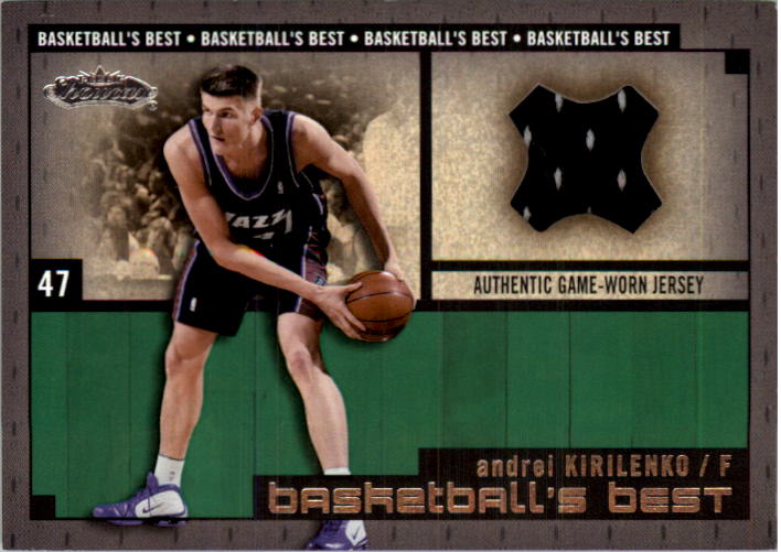 2002-03 Fleer Showcase Basketball's Best Memorabilia #BBM22 Andrei Kirilenko JSY