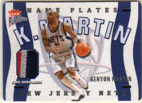 2002-03 Fleer Platinum Nameplates #KM Kenyon Martin/170