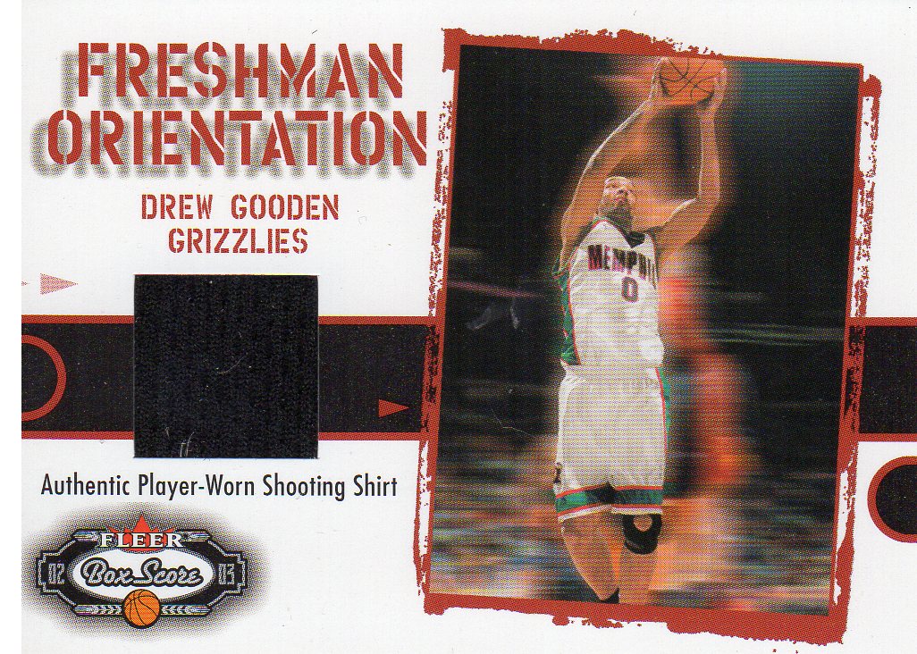 2002-03 Fleer Box Score Freshman Orientation #FO8 Drew Gooden Shirt