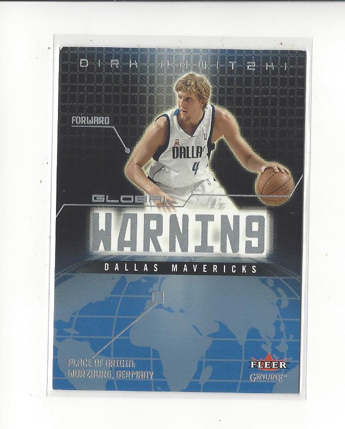 2002-03 Fleer Genuine Global Warning #9 Dirk Nowitzki