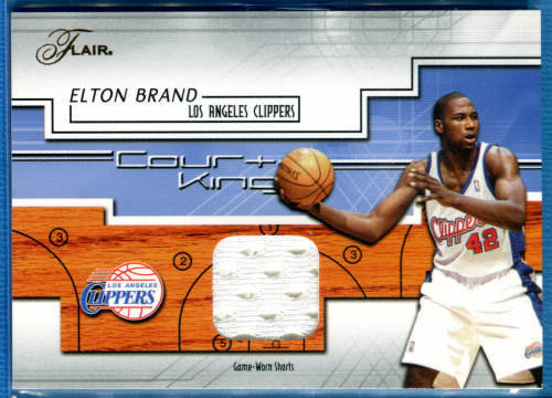 2002-03 Flair Court Kings Game Used #CKEB Elton Brand