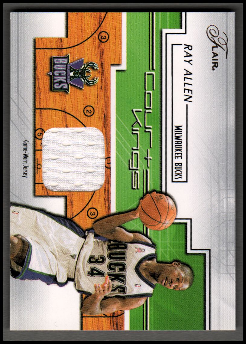 2002-03 Flair Court Kings Game Used #CKRA Ray Allen