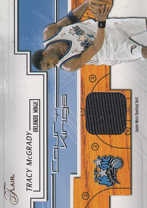 2002-03 Flair Court Kings Game Used #CKTM2 Tracy McGrady Shirt